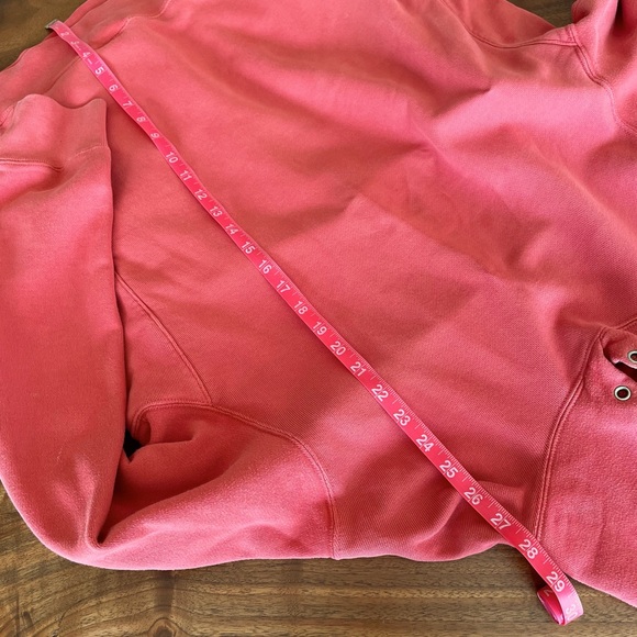 100% Cotton Uniqlo ♥️Red♥️ Oversized Hoodie Sweatshirt Hooded With Hand Pockets - Picture 12 of 16